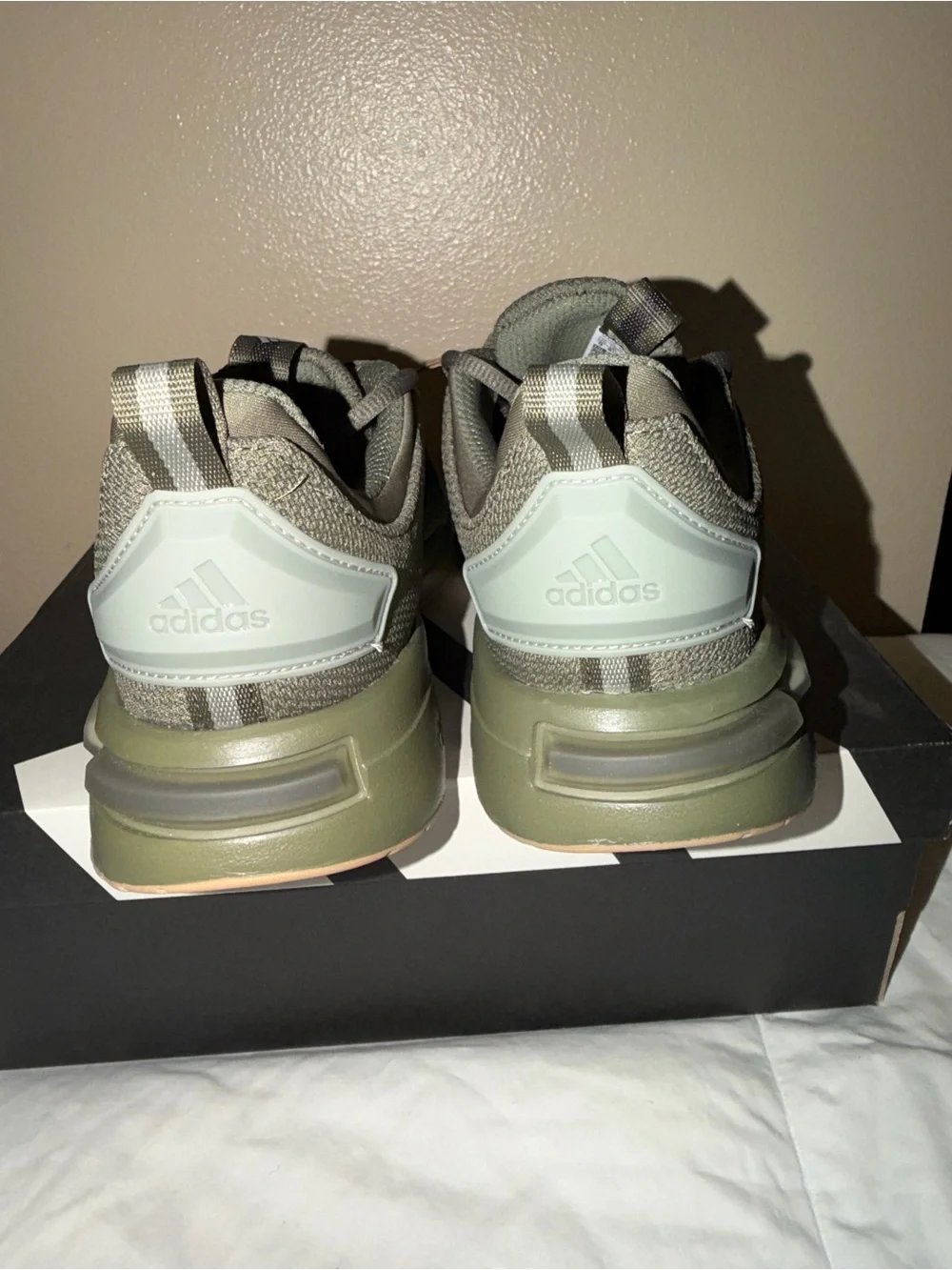 Adidas Men’s size 9 Tactical Olive Green Lace-Up Sneakers